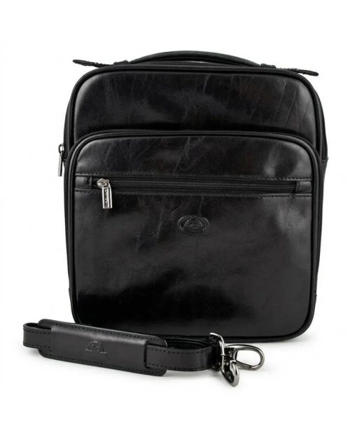 Чоловіча шкіряна сумка Tony Perotti Italico 7058 nero (90634) Чорна
