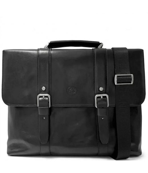 Чоловічий портфель з натуральної шкіри Tony Perotti Italico 9225G-38 (90415) Чорний