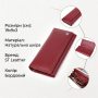Місткий жіночий гаманець із натуральної шкіри ST Leather 23089 Бордовий Місткий жіночий гаманець із натуральної шкіри ST Leather 23089 Бордовий