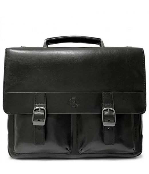 Чоловічий портфель з натуральної шкіри Tony Perotti Italico 9276G-35 (90416) Чорний