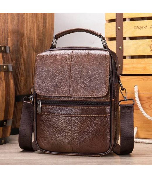 Невелика шкіряна сумка Vintage 23160 Коричневий Невелика шкіряна сумка Vintage 23160 Коричневий