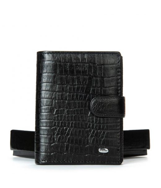 Кошелек Classic Мужской croco кожа DR. BOND M24CR1 black