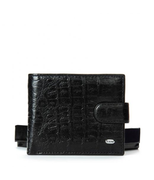 Кошелек Classic Мужской croco кожа DR. BOND M3CR1 black