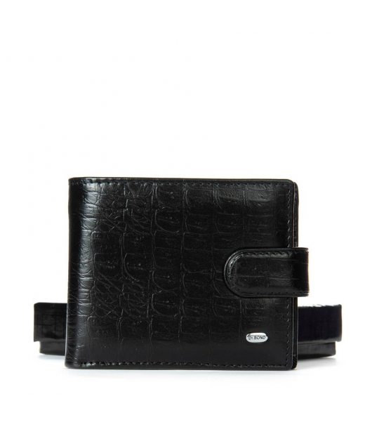 Кошелек Classic Мужской croco кожа DR. BOND M4CR1 black
