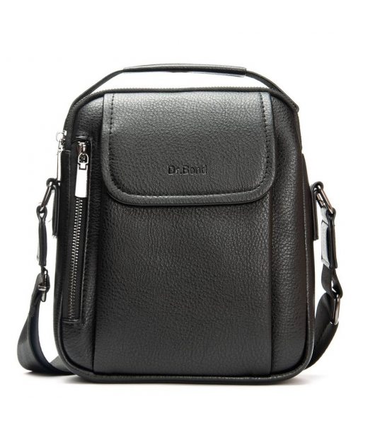 Чоловіча сумка планшет з екошкіри DR. BOND 3008-2 black Чоловіча сумка планшет з екошкіри DR. BOND 3008-2 black