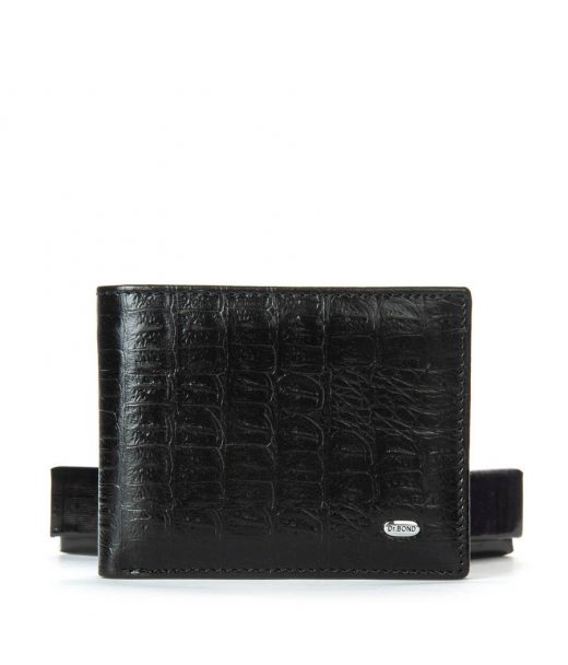 Кошелек Classic Мужской croco кожа DR. BOND MSM-8CR1 black
