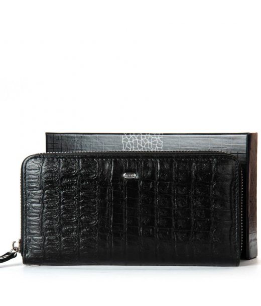 Кошелек Classic Мужской croco кожа DR. BOND MS-41CR1 black