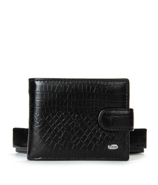 Кошелек Classic Мужской croco кожа DR. BOND M14CR1 black Кошелек Classic Мужской croco кожа DR. BOND M14CR1 black