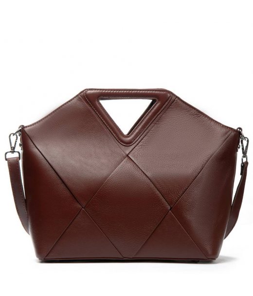 Сумка Шкіряна Жіноча Класична ALEX RAI 162-9 l.brown