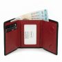 Кошелек BR Женский кожа DR. BOND WKM-1 black-red