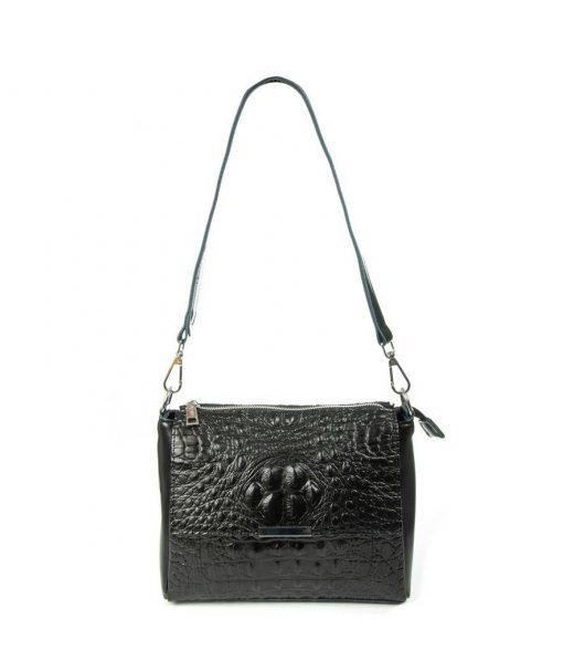 Сумка Женская Классическая кожа ALEX RAI 9822 black croco