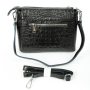 Сумка Женская Классическая кожа ALEX RAI 9822 black croco