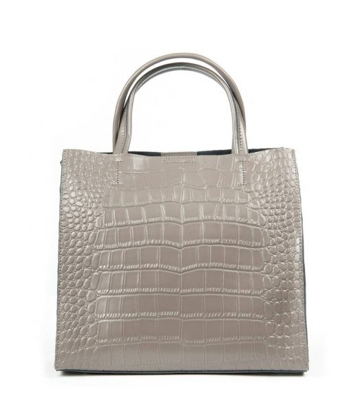 Сумка Шкіряна Жіноча Класична ALEX RAI 1564 grey croco