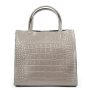 Сумка Шкіряна Жіноча Класична ALEX RAI 1564 grey croco