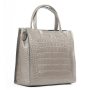 Сумка Шкіряна Жіноча Класична ALEX RAI 1564 grey croco Сумка Шкіряна Жіноча Класична ALEX RAI 1564 grey croco