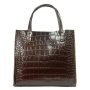 Сумка Шкіряна Жіноча Класична ALEX RAI 1564 brown croco