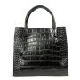 Сумка Шкіряна Жіноча Класична ALEX RAI 1564 black croco