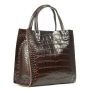 Сумка Шкіряна Жіноча Класична ALEX RAI 1564 brown croco