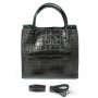 Сумка Шкіряна Жіноча Класична ALEX RAI 1564 black croco