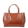 Сумка Шкіряна Жіноча Класична ALEX RAI 8815 coffee croco