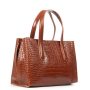 Сумка Шкіряна Жіноча Класична ALEX RAI 8815 coffee croco