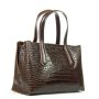 Сумка Шкіряна Жіноча Класична ALEX RAI 8815 brown croco