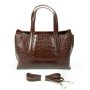Сумка Шкіряна Жіноча Класична ALEX RAI 8815 brown croco