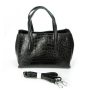 Сумка Шкіряна Жіноча Класична ALEX RAI 8815 black croco