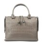 Сумка Шкіряна Жіноча Класична ALEX RAI 8542 khaki croco