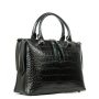 Сумка Шкіряна Жіноча Класична ALEX RAI 8542 black croco