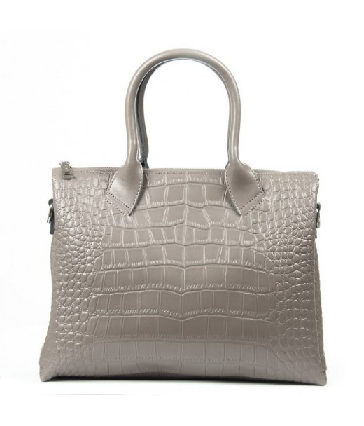 Сумка Шкіряна Жіноча Класична ALEX RAI 1561 grey croco Сумка Шкіряна Жіноча Класична ALEX RAI 1561 grey croco