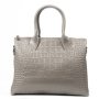Сумка Шкіряна Жіноча Класична ALEX RAI 1561 grey croco