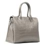 Сумка Шкіряна Жіноча Класична ALEX RAI 1561 grey croco Сумка Шкіряна Жіноча Класична ALEX RAI 1561 grey croco