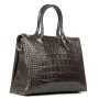 Сумка Шкіряна Жіноча Класична ALEX RAI 1561 brown croco