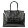 Сумка Шкіряна Жіноча Класична ALEX RAI 1561 black croco