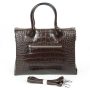 Сумка Шкіряна Жіноча Класична ALEX RAI 1561 brown croco