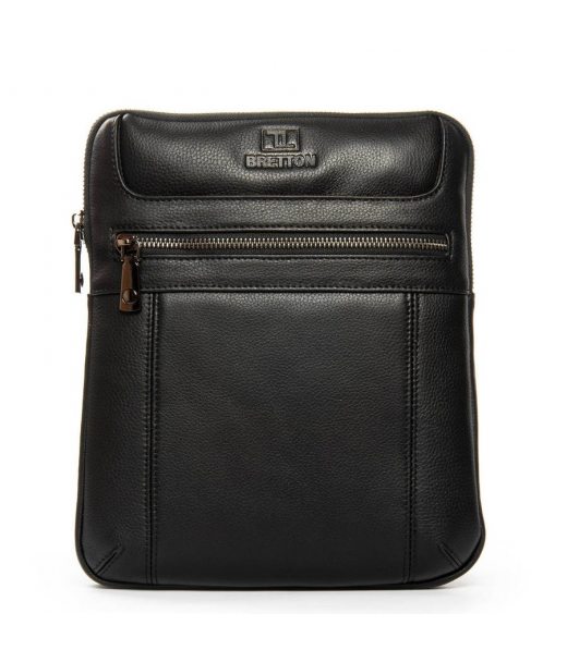 Сумка Шкіряна Чоловіча Планшет BRETTON 3862-3 black
