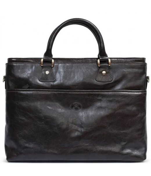 Жіночий діловий портфель Tony Perotti Italico 9625 moro (90442) Коричневий