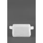 Шкіряна жіноча поясна сумка Dropbag Mini біла - BN-BAG-6-light-bw BlankNote