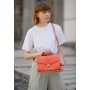 Женская кожаная сумка-кроссбоди Lola Живой коралл - BN-BAG-35-living-coral BlankNote 