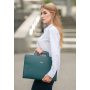 Женская кожаная сумка для ноутбука и документов зеленая - BN-BAG-36-malachite BlankNote