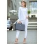 Женская кожаная сумка для ноутбука и документов темно-синяя - BN-BAG-36-navy-blue BlankNote