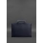 Женская кожаная сумка для ноутбука и документов темно-синяя - BN-BAG-36-navy-blue BlankNote 