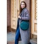 Кожаная женская круглая сумка-рюкзак Maxi зеленая - BN-BAG-30-malachite BlankNote 